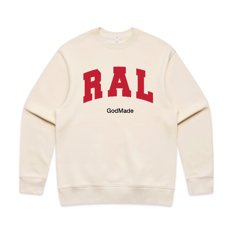 “JESUS IS IN RALEIGH” Crewneck – GodMade® Original