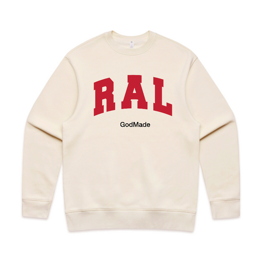 “JESUS IS IN RALEIGH” Crewneck – GodMade® Original